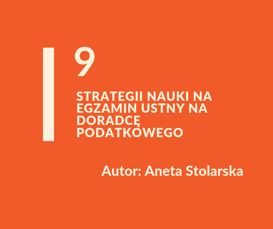 Jak się uczyć do egzaminu ustnego na doradcę podatkowego